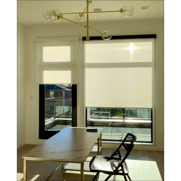 1% Solar Indoor/Outdoor EZRise & FREE Valance Roller Shades